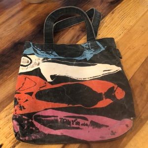 Andy Warhol art print tote bag 15”x15”